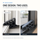 🛡️Secure Track Door Stop – säker dörrstopp, stötdämpande & minimalistisk design – perfekt för skjutdörrar, fönster och balkongdörrar ✨🏠