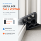 🛡️Secure Track Door Stop – säker dörrstopp, stötdämpande & minimalistisk design – perfekt för skjutdörrar, fönster och balkongdörrar ✨🏠