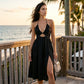 【⏰Nyhet 2026 – 50 % rabatt under begränsad tid!】👗Dam Sommarklänning med Sexig V-ringning och Maxi-längd