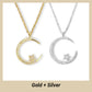 📢📢50 %  RABATT !! ⏰Ljus natt: Moon Star-halsband🌙✨