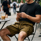 🩳 50% RABATT NU! 🔧 🌲 Casual cargo capri-shorts för herrar – Stora fickor & vida ben 🌲