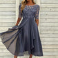 💖NYTT ARRIVAL BEGRÄNSAD TID ERBJUDANDE💖Elegant broderi Cocktail Flowy Klänning