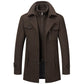 Vinterjackor för män Klassiska trenchcoats Långa trenchcoats för män Slim fit-överrockar Blandade ullvarma ytterkläder Vindjackor