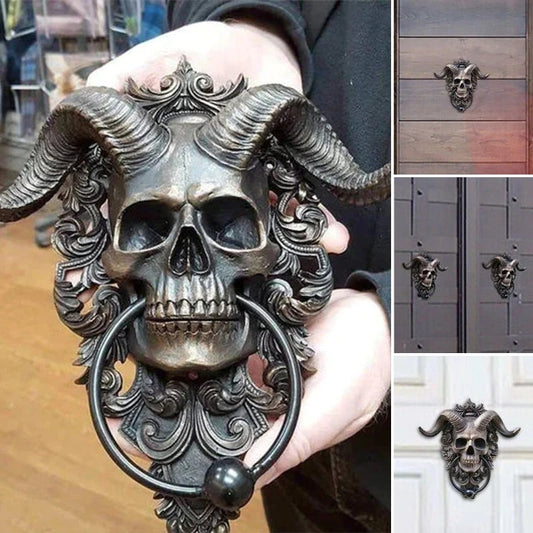 💀Djävulsdödskalle Fårhuvud Dörrknackare