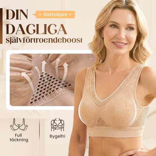 【✨1 + 1 gratis - 2 st】Sömlös spets-bh med högt stöd för kvinnor