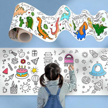 🎨Barnens graffitirulle,DIY ritpappersrullar, klibbiga ritpappersrullar, pedagogiska leksaker för tidig barndom (7-delad uppsättning)