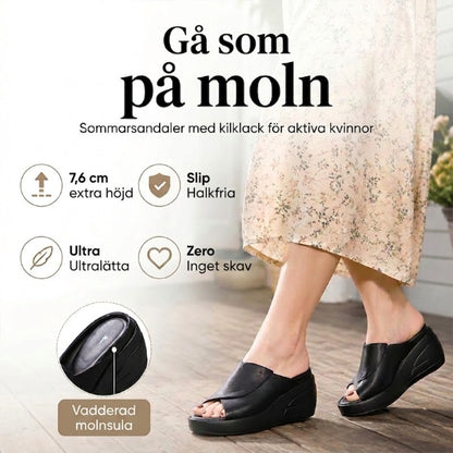 Elevation 5.5 CM Sandaler med snedställd klack