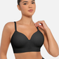 Feelingirl Trådlös Push-Up Sömlös Bekväm BH med Full Täcknin