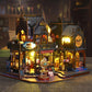 🏰 3D Träpussel, Handgjort Träpussel, 1 Set DIY Book Nook Kit, DIY Modellkit, 3D Skrivbordsdekoration, DIY Modellkit för Bokhyllesdekoration, Hantverk