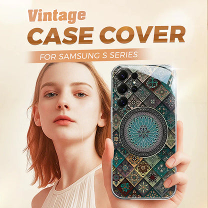 Färgglad blå lotusblomma-totemfodral för Samsung S-serien – få ett GRATIS exklusivt diamantarmband!🔥