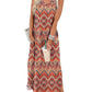 🎉Sista dagens erbjudande 50% RABATT💃2025 Sommar Boho Print Maxiklänning med V-ringning och fickor