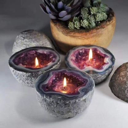 🕯️Kreativt vintage flerfärgat aromaterapiljus💫