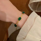 Smaragd halsband örhängen armband