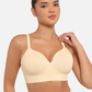 Feelingirl Trådlös Push-Up Sömlös Bekväm BH med Full Täcknin