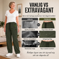 👖 BEGRÄNSAD TID: 50 % RABATT! 💥 Vintage-cargobyxor för dam med fickor – lös passform, andningsbara, justerbar midja ✨