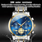 Luxury Design Dodecagon Quartz Titta på nya multifunktionella mäns armbandsur