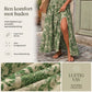 👗 50% RABATT NU! 🌸 Kvinnors V-ringad Blommönstrad Smockad Maxiklänning – Smockad Midja, Andningsbar & Mångsidig Längd ✨
