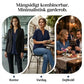 🌸Vårrea 50 % rabatt👕Trendig enfärgad topp med lös passform och kort ärm