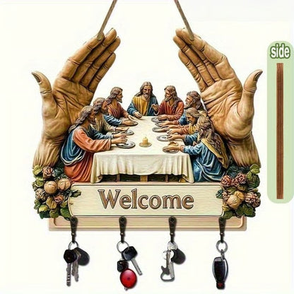 Jesus & Lärjungar Väggkonst Nyckelhållare