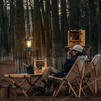 🔥Bärbar retro campinglampa