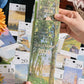 Retro flipkalender med europeisk oljemålning