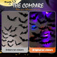 🦇 50% RABATT! 🎃 3D LED-Fladdermöss Halloween-Dekoration – Lila Ljus, Hängande & Väggklistrad – Kuslig Atmosfär för Hem & Fest 🌙