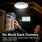💥Stor Rea-50% Rabatt💡Uppladdningsbar Rörelsesensor Taklampa med Fjärrkontroll - Magnetisk Trådlös Taklampa Batteridrivna