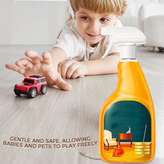 Effektiv rengörings- och glansspray för trä