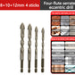 🔥2026 Hot Sale🔥Hög kvalitet 4-Flute Serrated Eccentric Drill Bit Set