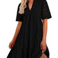 👗 50% RABATT! ✨ Elegant Miniklänning för Damer med Utskärningar, Spets & Volanger – Sexig Design, Romantiska Detaljer & Perfekt För Festliga Tillfällen 💃