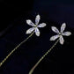 💖HET FÖRSÄLJNING 50% RABATT💖Glänsande diamantblomma örhänge Tassel