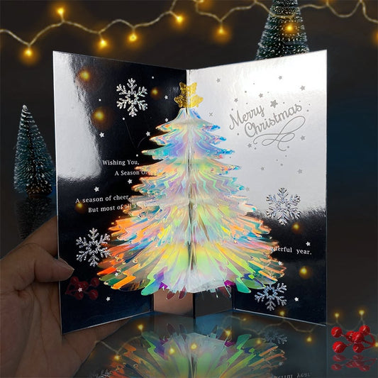 Julgran 3D Pop-Up-Kort