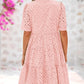 👗 50% RABATT! ✨ Elegant Miniklänning för Damer med Utskärningar, Spets & Volanger – Sexig Design, Romantiska Detaljer & Perfekt För Festliga Tillfällen 💃