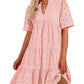 👗 50% RABATT! ✨ Elegant Miniklänning för Damer med Utskärningar, Spets & Volanger – Sexig Design, Romantiska Detaljer & Perfekt För Festliga Tillfällen 💃