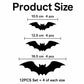 🦇 50% RABATT! 🎃 3D LED-Fladdermöss Halloween-Dekoration – Lila Ljus, Hängande & Väggklistrad – Kuslig Atmosfär för Hem & Fest 🌙