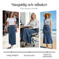 🌟 Förlänger & Smalnar | A-linje Denim Maxikjol | Smickrande Silhuett 💃【-50%】