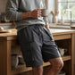 🩳 50% RABATT NU! 🔧 🌲 Casual cargo capri-shorts för herrar – Stora fickor & vida ben 🌲
