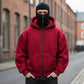 Ninja-hoodie med dragkedja för män och kvinnor