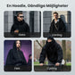 Ninja-hoodie med dragkedja för män och kvinnor