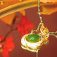 Kattöga Sten Diamant Halsband