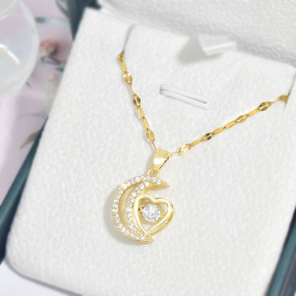 Halsband med elegant och delikat halvmåne för kvinnor