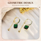 💎 50% RABATT NU! 🕰️ Vintage Syntetisk Diamant Clip-On Hängörhängen – Elegant Dangle, Geometrisk Design & Säker Passform – Ingen Piercing Behövs ✨