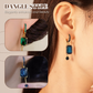💎 50% RABATT NU! 🕰️ Vintage Syntetisk Diamant Clip-On Hängörhängen – Elegant Dangle, Geometrisk Design & Säker Passform – Ingen Piercing Behövs ✨