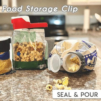 4 ST Seal And Pour förvaringspåse för livsmedel Clip