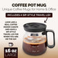 💖🔥 Begränsad Hetsälj 50% RABATT 🎅☕ 16 Oz Glasmugg – Kaffekannestil