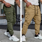 👖50 % RABATT🏃 Arbetsbyxor i fleece | Dragsko i midjan · Slitstarkt polyester · Avsmalnande ben · Flera fickor