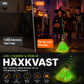 Elektrisk häxkvast som Halloween-dekoration