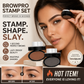 ✨Köp 1 Få 1 På Köpet🖌️50K+ Sålda!!!👋Eyebrow Stamp Pulverset med Applikatorborste, Ett Tryck Perfekta Ögonbryn, Vattentålig Långvarig 24H Ögonbrynsmakeup för Enkla Dagliga Salongsliknande Ögonbryn