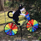 Katt på Cykel med Vindvindsnurra