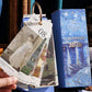 Retro flipkalender med europeisk oljemålning
